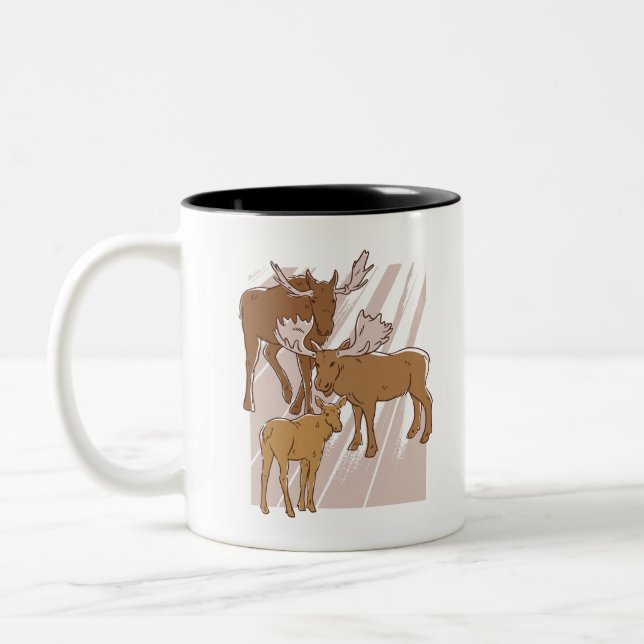 Taza Bicolor Moose (Izquierda)
