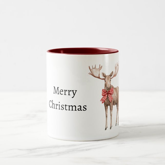 Taza Bicolor Moose Red Hearts Christmas (Centro)