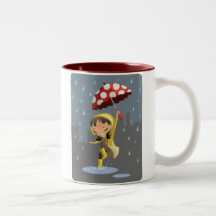 Taza Bicolor Morgan en la lluvia