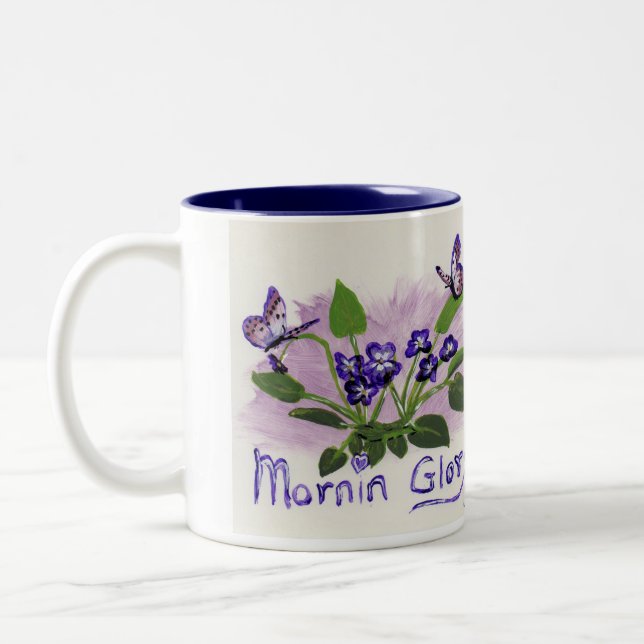 Taza Bicolor Mornin'Glory mug de JML Paint (Izquierda)