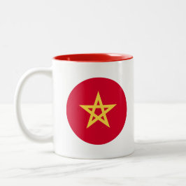 Taza Bicolor Morocco Flag