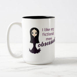 Taza Bicolor Morticia Obssed Mug
