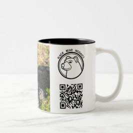 Taza Bicolor Mosaicos de oso negro - Knuth Mug