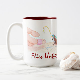 Taza Bicolor Moscas sin atar
