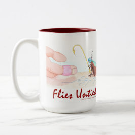 Taza Bicolor Moscas sin atar