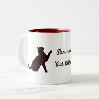 Taza Bicolor Mostrar tus gatitos