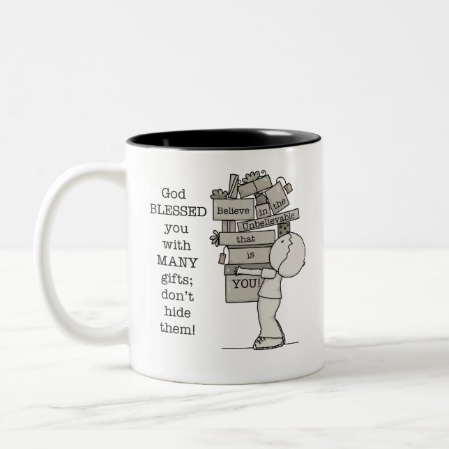 Taza Bicolor Mostrar tus regalos (Izquierda)