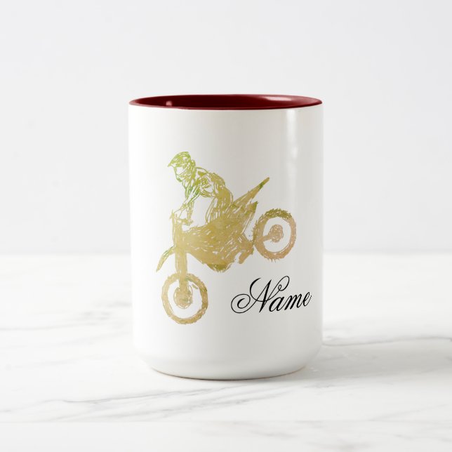 Taza Bicolor Motcross Offroad (Centro)