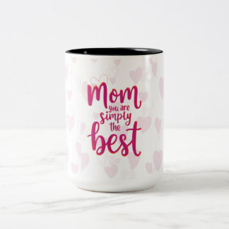 Taza Bicolor Mother’s Day Love Mug – Best Mom Ever