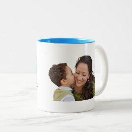 Taza Bicolor Mothers Photo Mug | Capacidad: 20 oz.