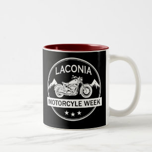 Taza Bicolor Moto de la semana de la motocicleta de Laconia