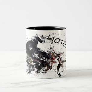 Taza Bicolor Moto-x Race