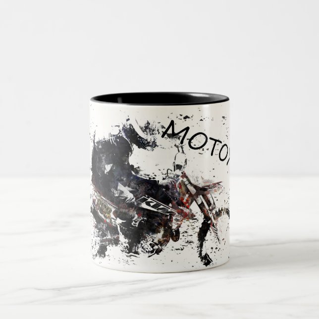 Taza Bicolor Moto-x Race (Centro)