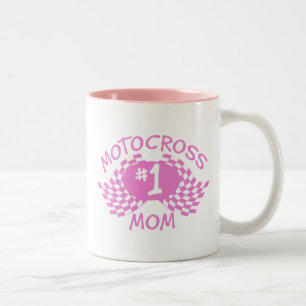 Taza Bicolor Motocross Mom