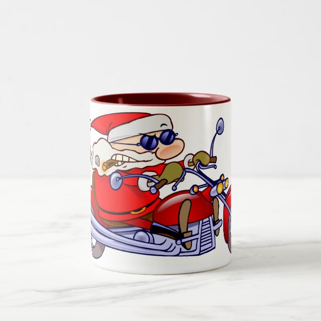Taza Bicolor Motorista Santa (Centro)