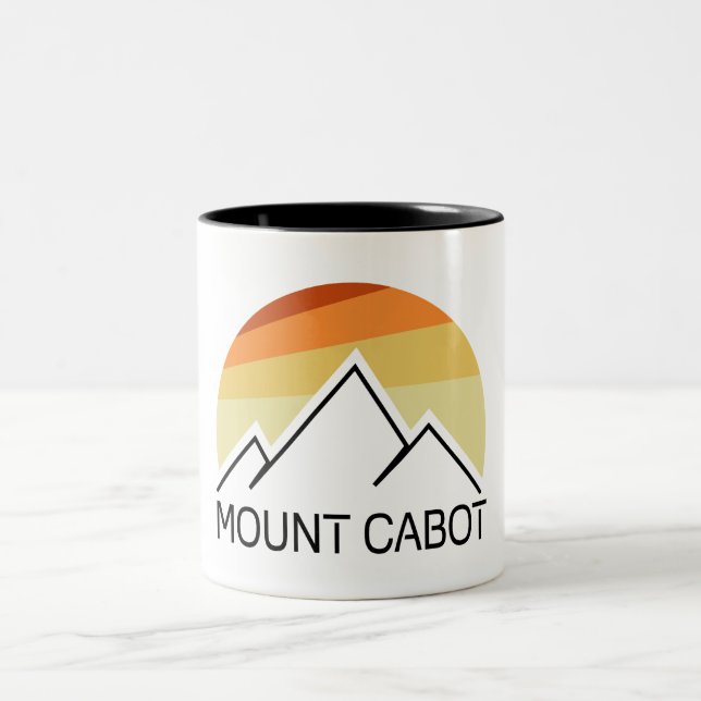 Taza Bicolor Mount Cabot New Hampshire Retro (Centro)