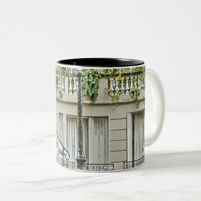 Taza Bicolor Mountain bike gifts (Anverso derecho)