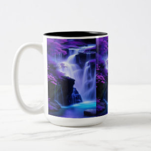Taza Bicolor Mountain Jharna Natural Design Mug