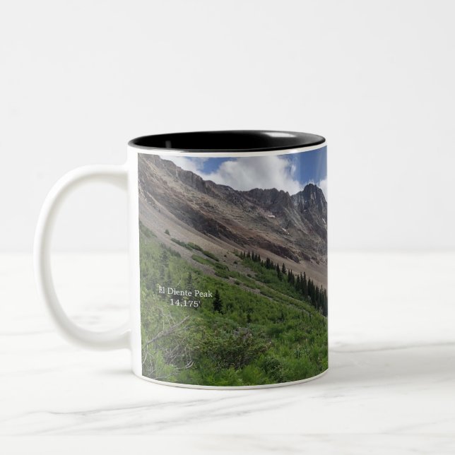 Taza Bicolor Mountain Mug - El Diente Pico 2 (Izquierda)