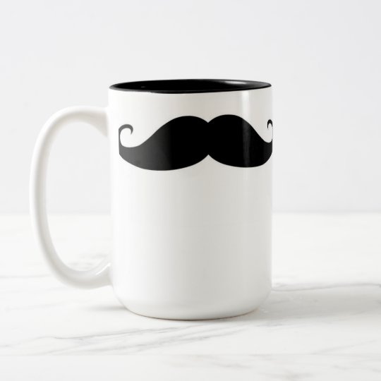 Taza Bicolor Moustache mug