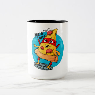 Taza Bicolor Moutant de pizza