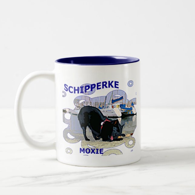 Taza Bicolor Moxie del Schipperke (Izquierda)