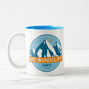 Taza Bicolor Mt. Bondcliff New Hampshire Estrellas Luna