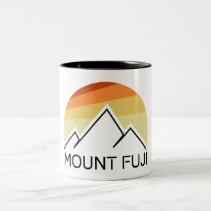 Taza Bicolor Mt. Fuji Japan Retro