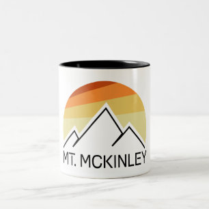Taza Bicolor Mt. McKinley Alaska Retro