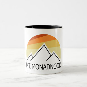 Taza Bicolor Mt. Monadnock New Hampshire Retro