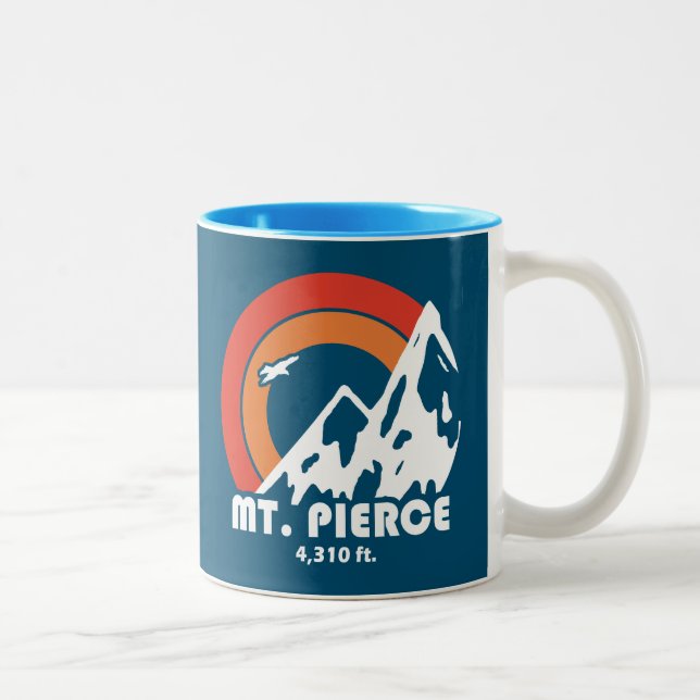 Taza Bicolor Mt. Pierce New Hampshire Sun Eagle (Derecha)