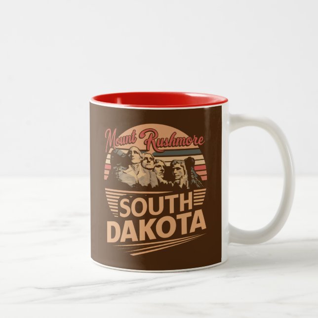 Taza Bicolor Mt. Rushmore Dakota del Sur (Derecha)