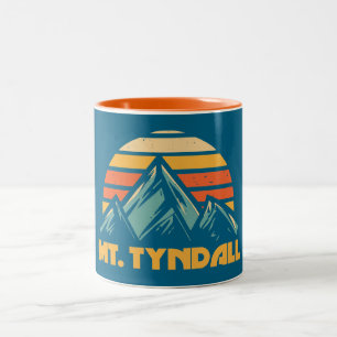Taza Bicolor Mt. Tyndall California Retro Turquoise