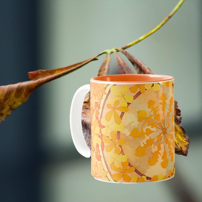 Taza Bicolor Mucha - Follaje otoñal no2 -1902 (Subido por el creador)