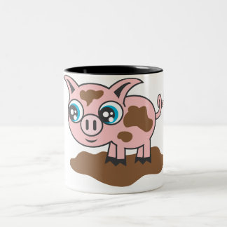 Taza Bicolor Muddy Piglet Morning