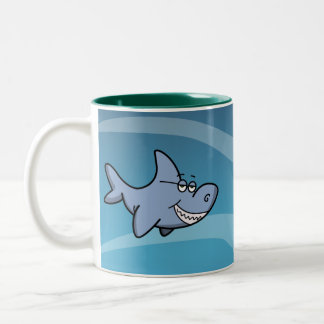 Taza Bicolor Mueca del tiburón
