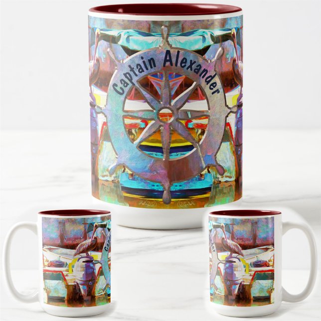 Taza Bicolor Muelle Los Peines Pelican 0463 (Subido por el creador)
