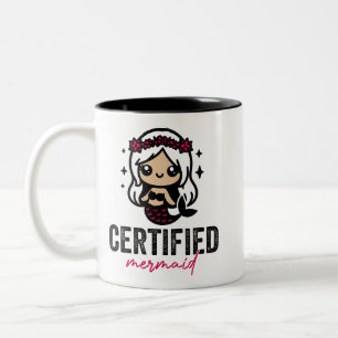 Taza Bicolor Muerga marina certificada por Mermaid Ocean