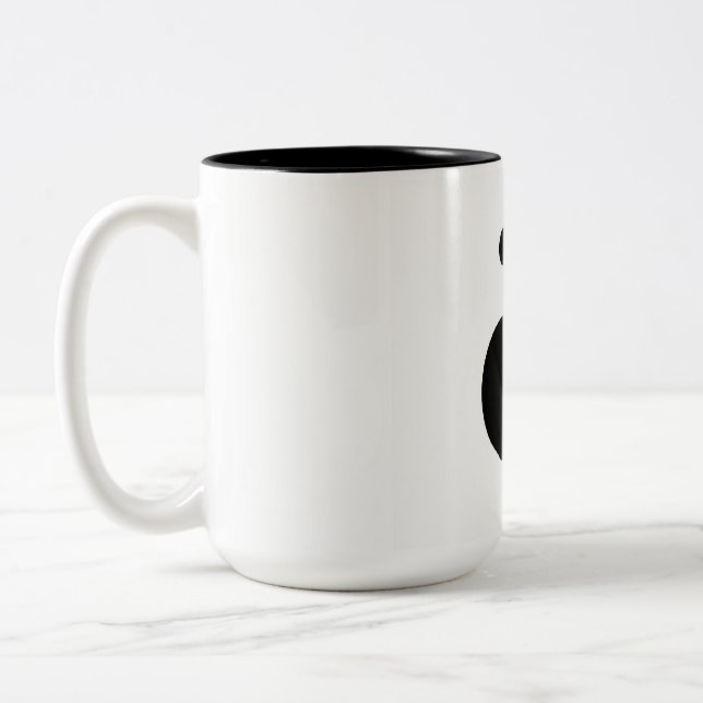 Taza Bicolor Muerga panda linda de alta calidad (Izquierda)