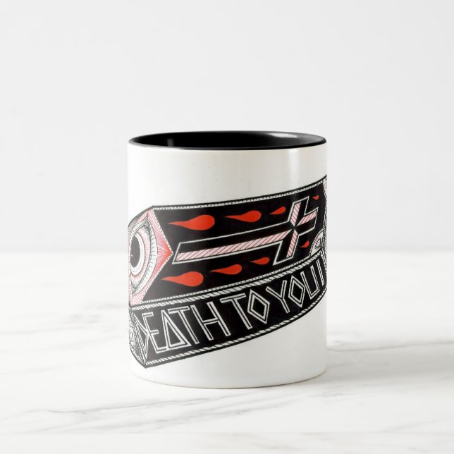 Taza Bicolor muerte a usted (Centro)