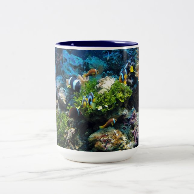 Taza Bicolor Muertes de Coral Reef (Centro)