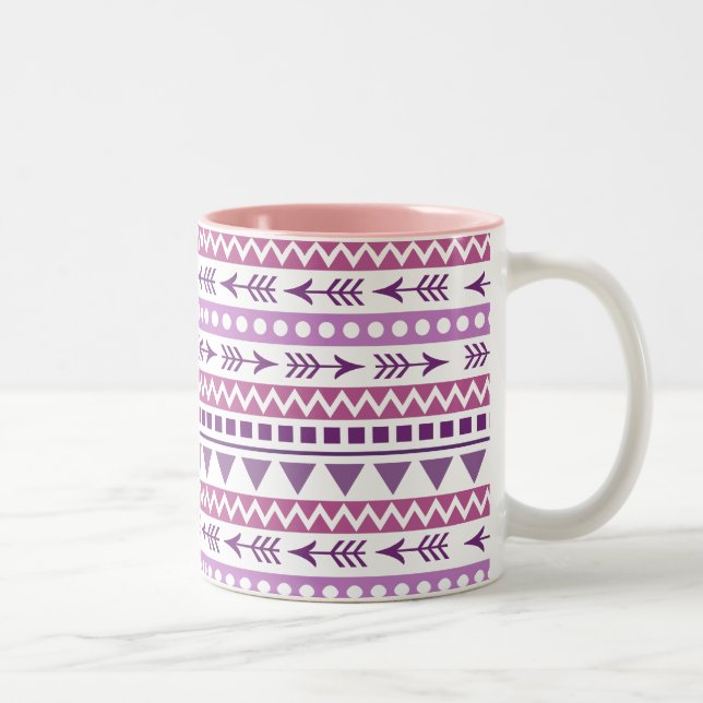 Taza Bicolor Muertes de patrón azteca (Derecha)