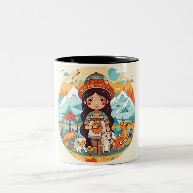 Taza Bicolor Muertes de Perú (Centro)