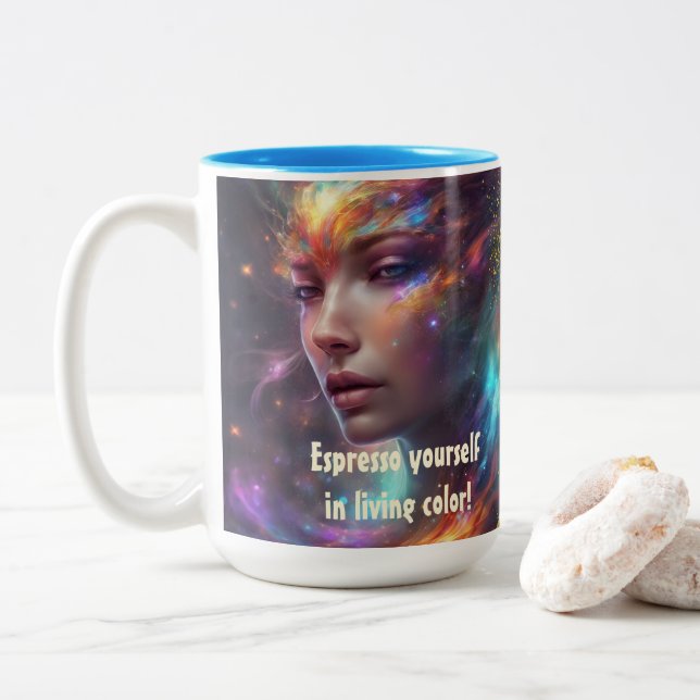 Taza Bicolor Mug (Con donut)