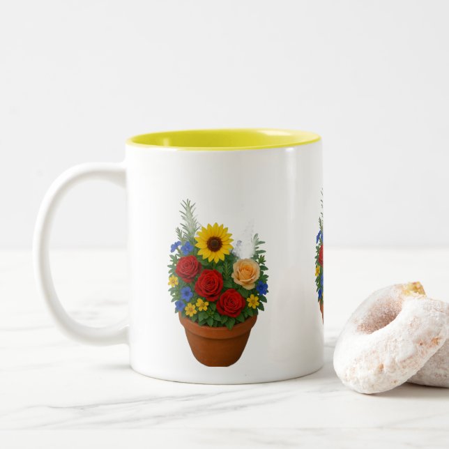 Taza Bicolor Mug (Con donut)