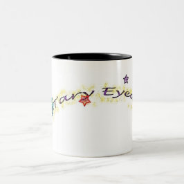 Taza Bicolor mug2 simplificado de ojos rojos