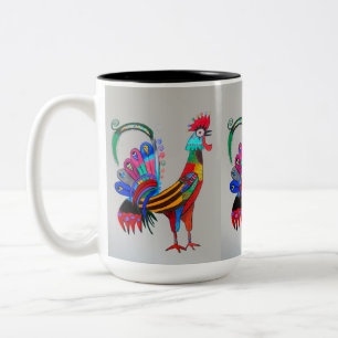 Taza Bicolor Mug - 053 - Rooster