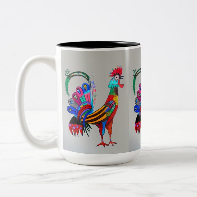Taza Bicolor Mug - 053 - Rooster (Izquierda)