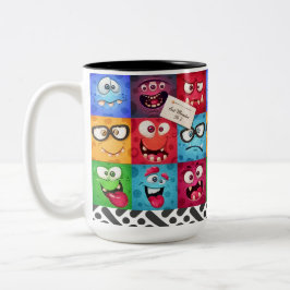 Taza Bicolor Mug 10$ Rostros V4