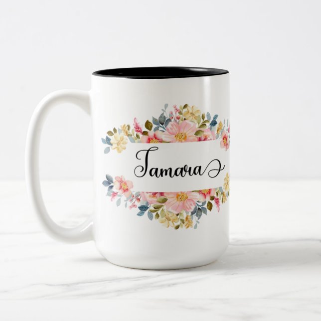 Taza Bicolor Mug 15oz de Tamara (ver más opciones) (Izquierda)